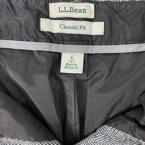 L.L. Bean Weekend Mid-Length Herringbone Skirt size 6P - Picture 4 of 10